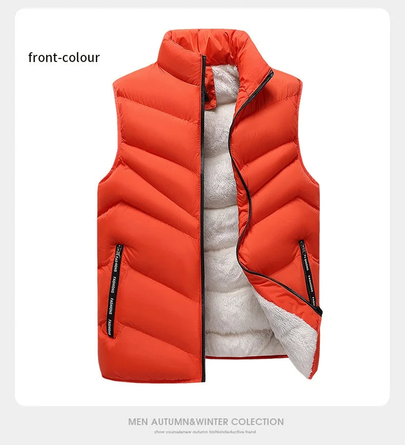 Dikke Fleece Bodywarmer Warm Groot Model