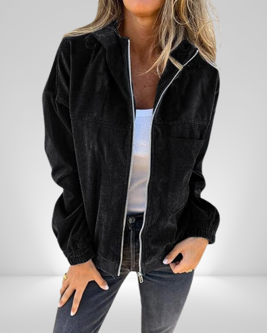 Dames Vest Velours Zachte Pasvorm Tijdloos