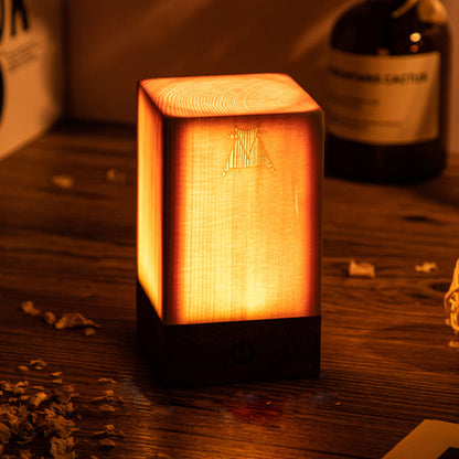 LED Tafellamp Houten Design Dimbaar
