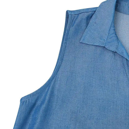 Plus-Size Spijkerjurk Zwart Stijlvol en Casual