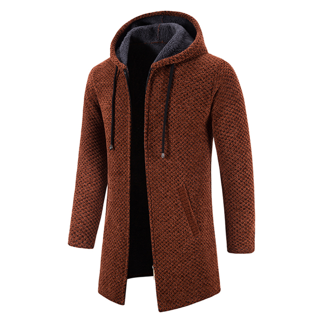 Gebreide Hoodie Heren Jas Warm en Comfortabel