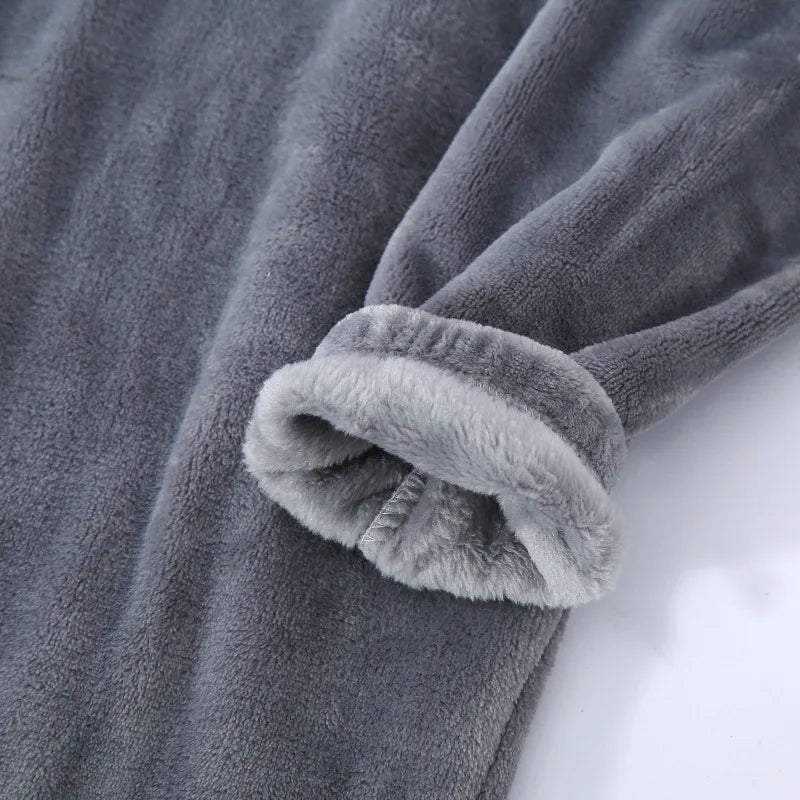 Warme Zachte Pyjama voor Mannen Winter Nachtkleding