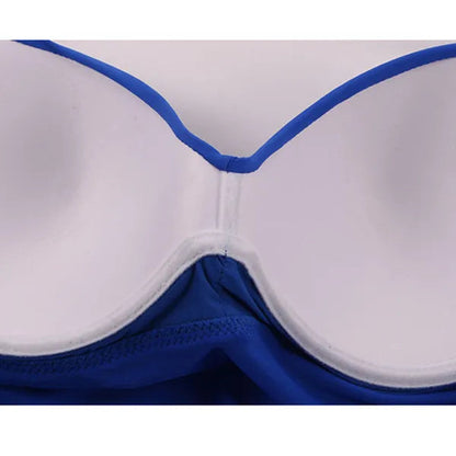 Plus-Size Badpak Effen Stijlvol voor Vrouw