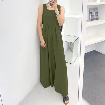 Plus Size Jumpsuit Modieus Comfortabel Zomerjurk voor Vrouwen