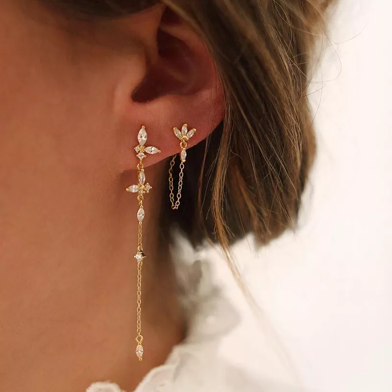 Klassieke Druppel Oorbellen Zilver Elodie - Mode Vibes
