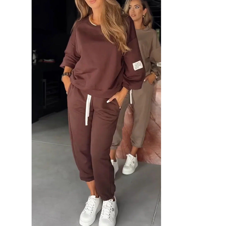Dames Loungewear Set Jogger en Crewneck Zacht en Comfortabel