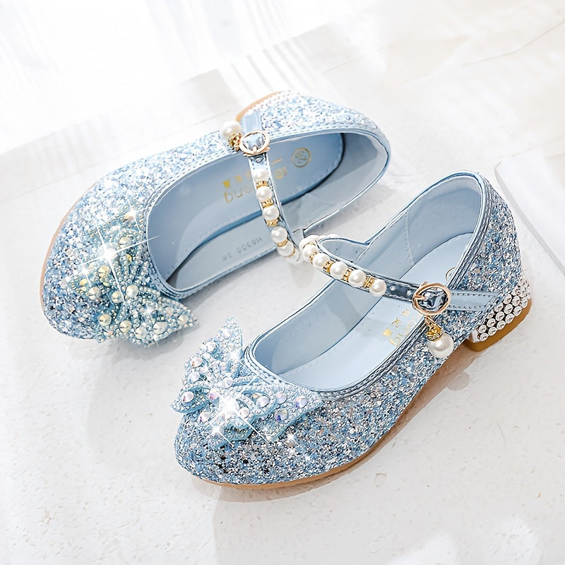 Glitterschoen voor Meisjes met Pailletten en Parels Comfortabel