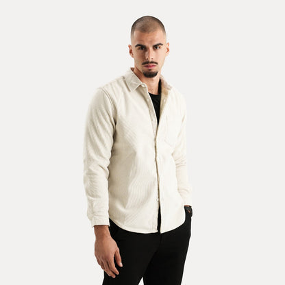 Emiliano | Camicia a manica lunga in velluto a coste