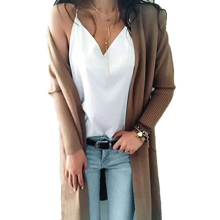 Dames Lang Vest Warm met Grote Zakken Stijlvol