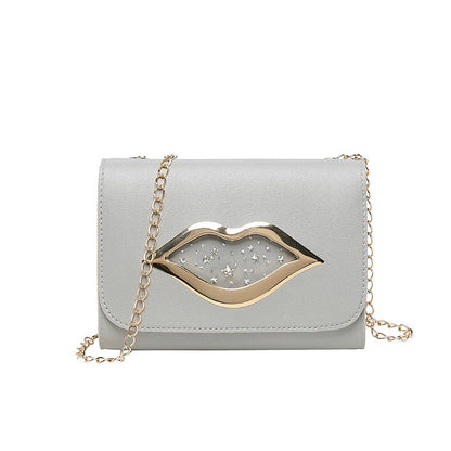 Dames Tas met Ketting en Lippenstik Detail Praktisch