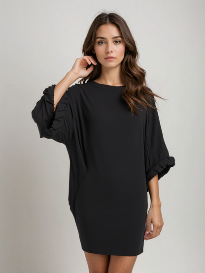 Oversized Jurk met Zakken Luchtig Zomermodel