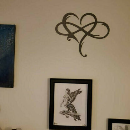 IJzeren Wanddecoratie Oneindig Hart Metaal Ornament