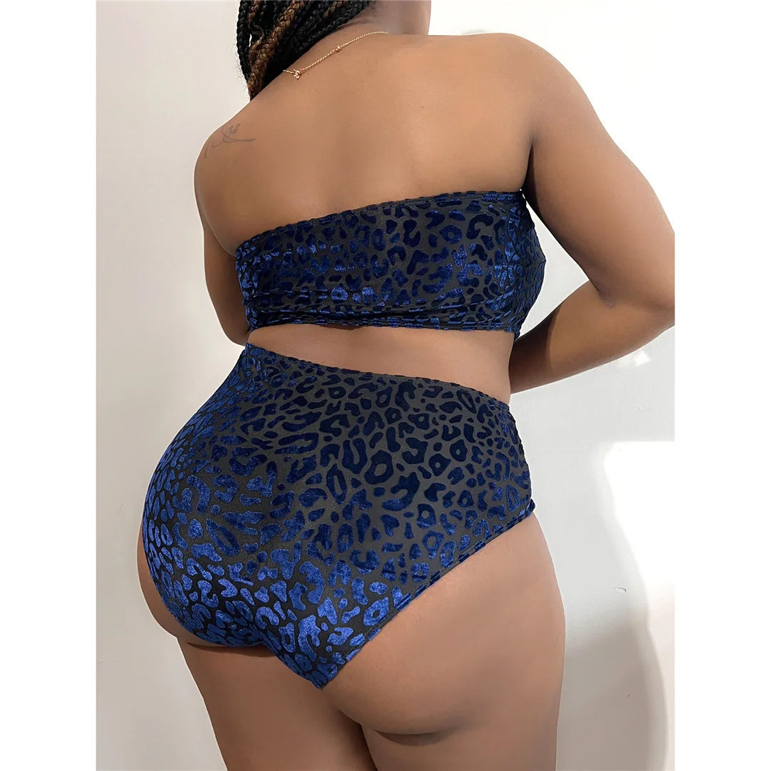 Plus-Size Bikini Sexy Stijlvol zwart