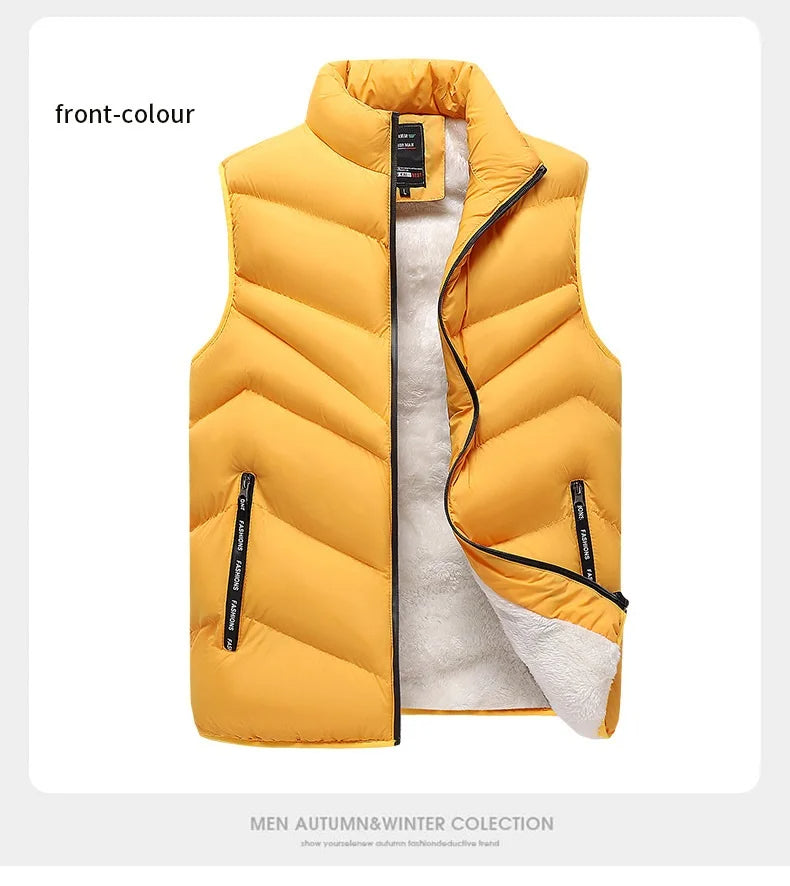 Dikke Fleece Bodywarmer Warm Groot Model