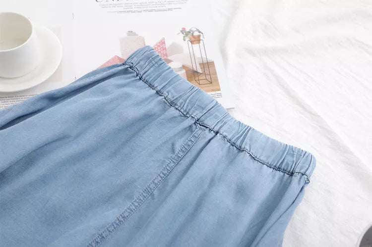 Plus Size Short Ruimvallend Casual Dame Shorts