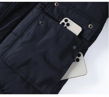 Herense Winterparka met Capuchon Warm en Waterdicht