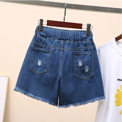 Plus Size Jeans Short Casual Stijlvol Zomerbroek