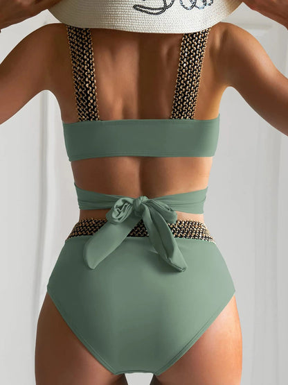 Trendy Bikini Yuna Zwarte Flitsende Badmode