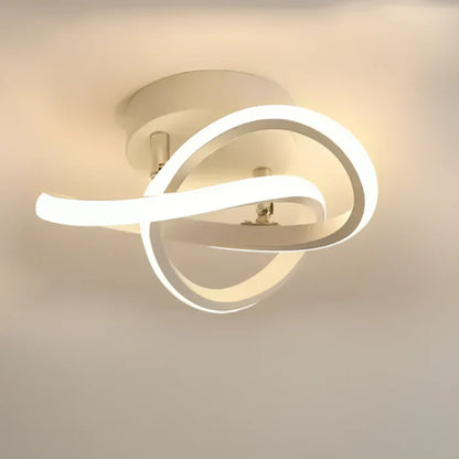 LED Plafondlamp Dubbel Ring Design Modern Dimbaar