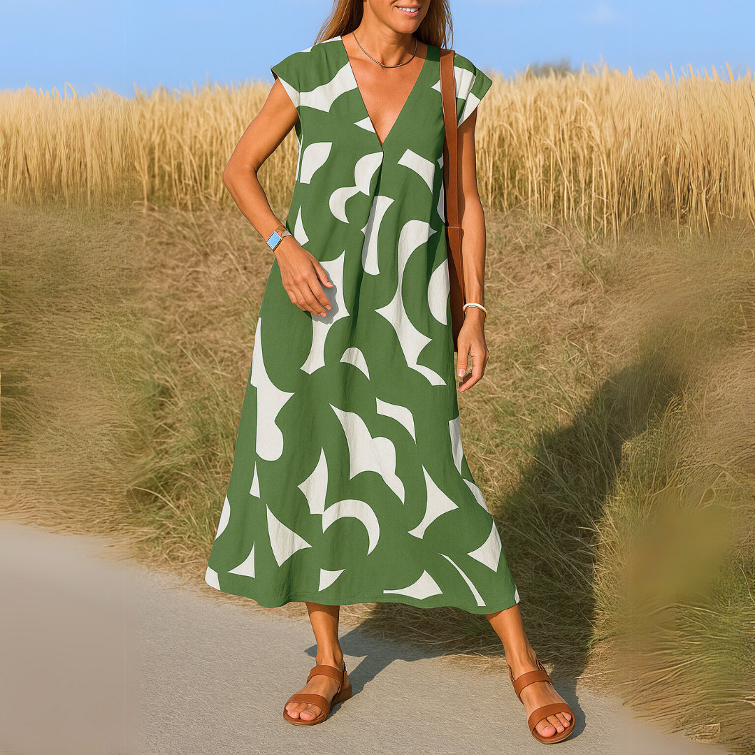 Dames Maxi-jurk Lichtgewicht Losvallend Model