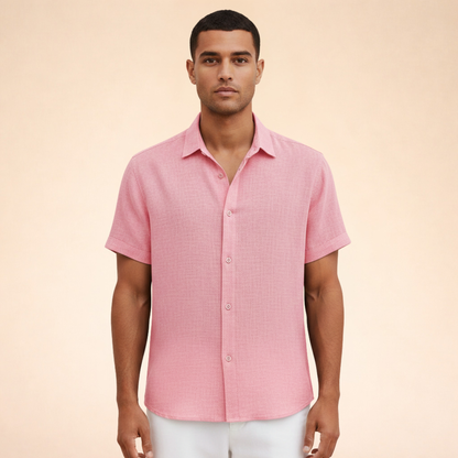 Lucas | Verfijnd casual polo Overhemd voor overdag