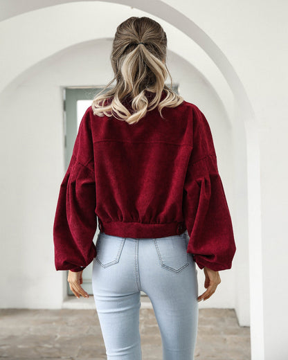 Davies – Dames Cropped Jack met Corduroylook