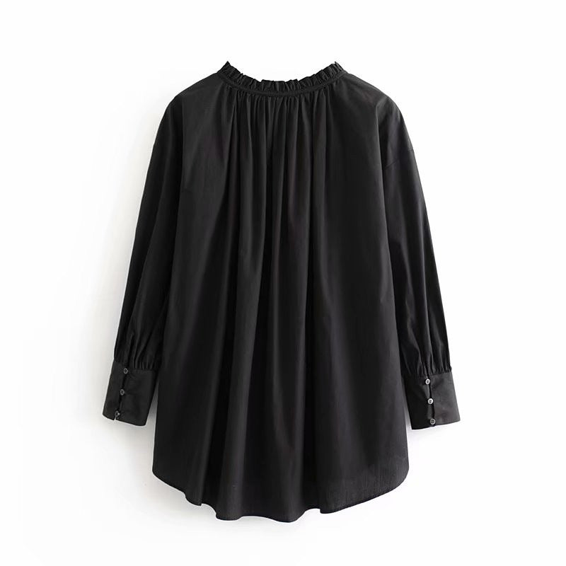 Dames Blouse Elegante Oversized met Strikkoord Stijlvol