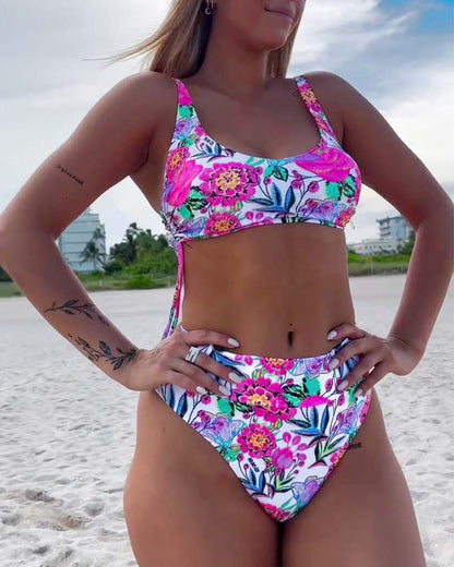 Vrouwelijke Bedrukte Bikini Set - Mode Vibes