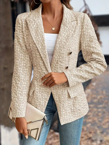 Dames Blazer Double Breasted Stijlvol Elegante Maatwerk Bitha