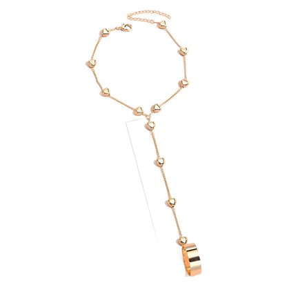 Dames Armband met Schakelketting en Ring Sieraden Trendy