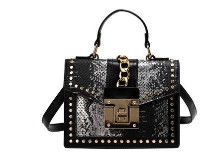 Dames Schoudertas Slangenleer Look Trendy Model