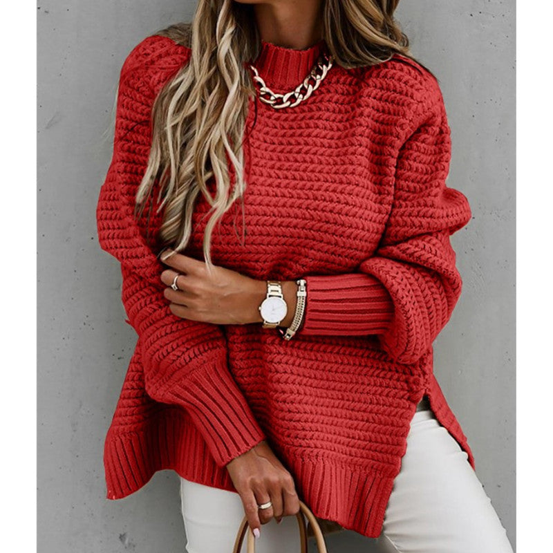 Dames Gebreide Coltrui Elegante Trendy Structuur