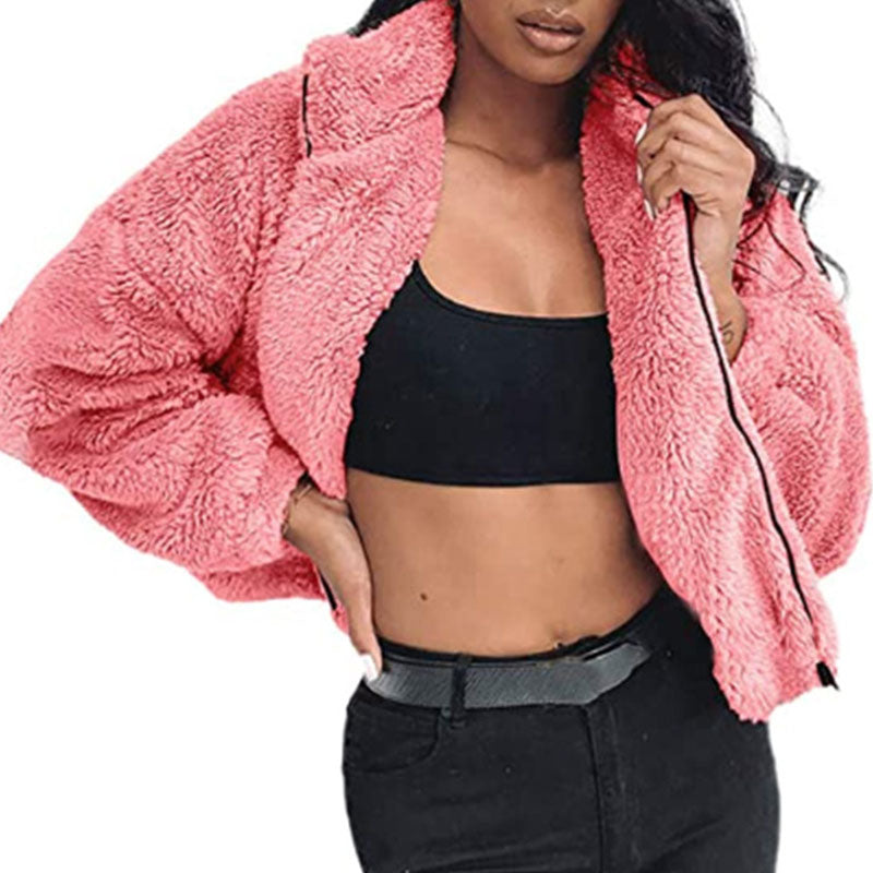 Dames Faux Fur Jas Teddy Stijlvol Warm Bruin
