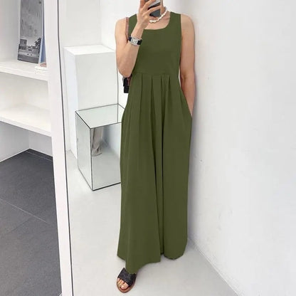Plus Size Jumpsuit Modieus Comfortabel Zomerjurk voor Vrouwen