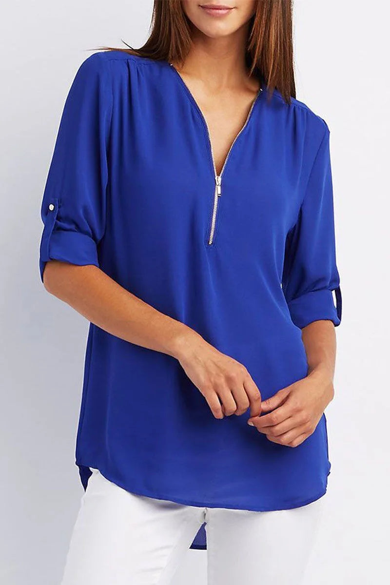 Plus-Size Blouse Casual Stijlvol voor Vrouw