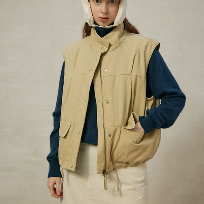 Gewatteerd Gilet Comfortabel Modern Donzen Vest