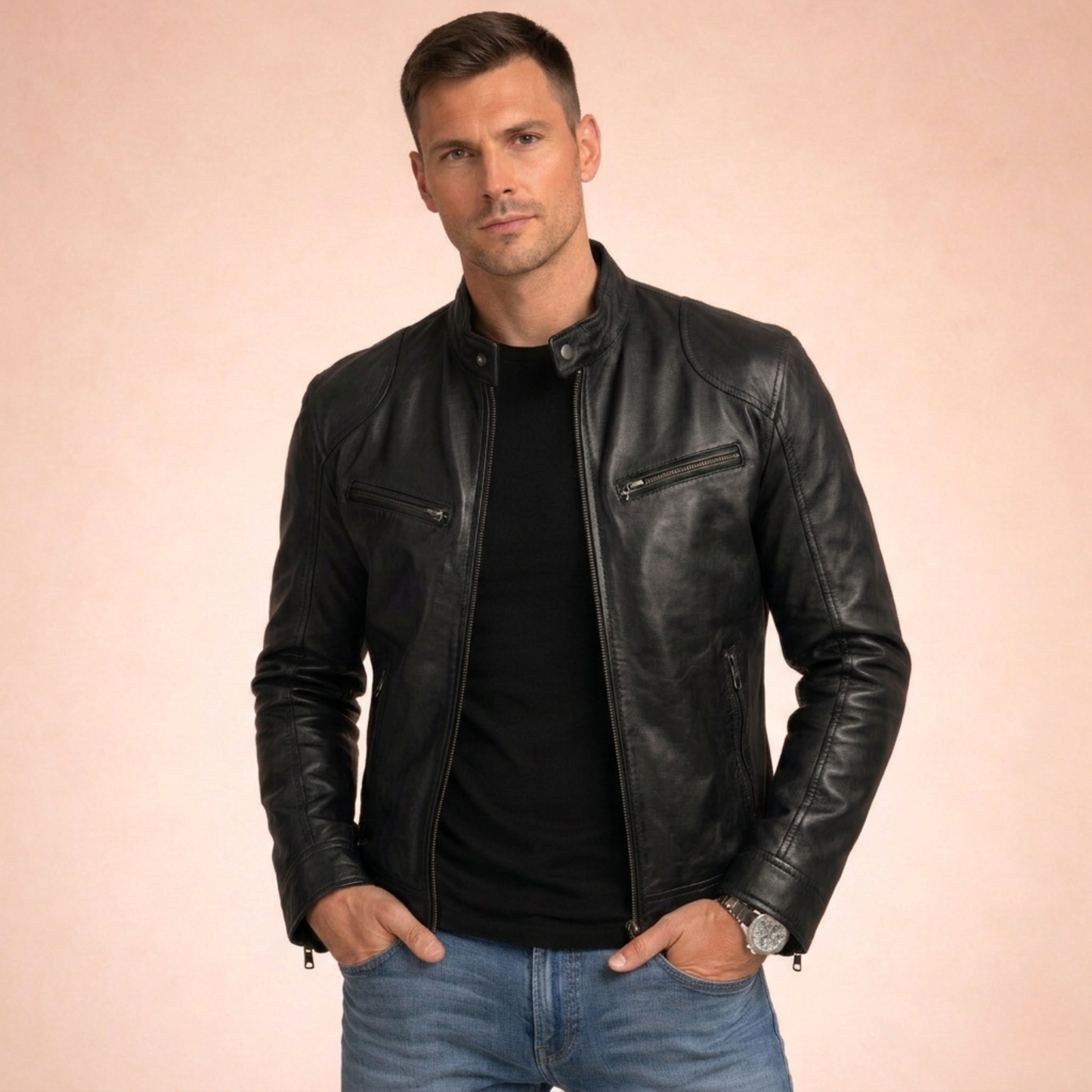 Adam | Tijdloos en elegant leren jack