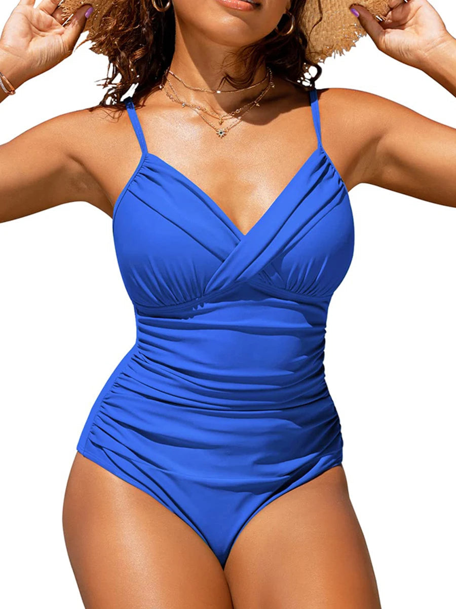 Plus-Size Badpak Gewatteerd voor Vrouwen Stijlvol