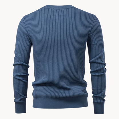 Stanton Ribgebreide Henley – Verfijnd & Comfortabel