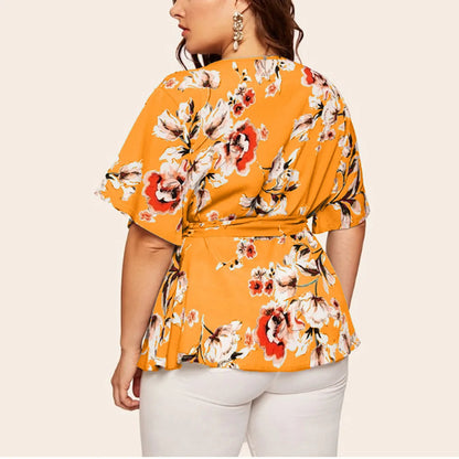 Plus-Size Top Fenna Vrouwelijk Kleurrijk & Veelzijdig