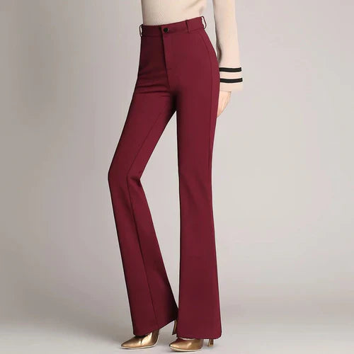 Hoge Broek Slank Uitlopende High Waist Jeans voor Vrouw