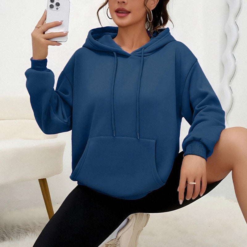 Dames Oversized Hoodie met Kangoeroezak Casual Basic