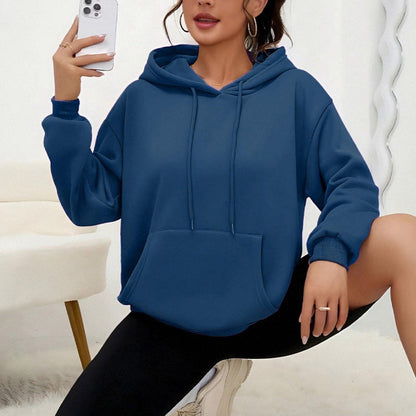 Dames Oversized Hoodie met Kangoeroezak Casual Basic