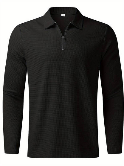 Lennox – Heren Wafelshirt met Lange Mouwen en V-Hals