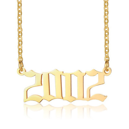 Gouden Ketting voor Dames 18K RVS Met Jaarsteen Lammy