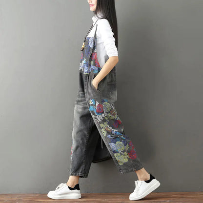 Retro Denim Jumpsuit voor Vrouwen