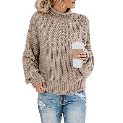 Dames Gebreide Coltrui Elegante Stijlvolle Basic