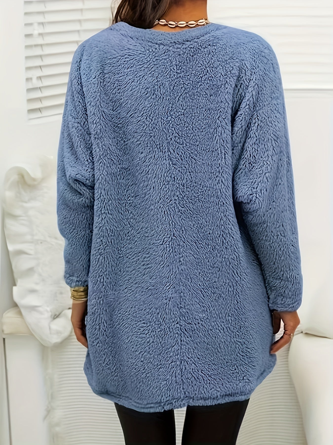 Zachte Fleece Sweatshirt met Luna Print