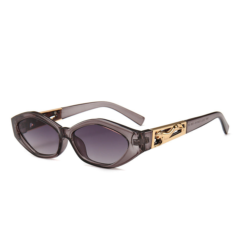 Dames Zonnebril Cat Eye Hoekig met Statement Pootjes