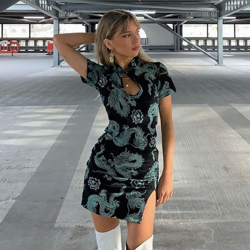 Traditionele Qipao Jurk Elegante Stijl Vrouwelijke Zomerjurk
